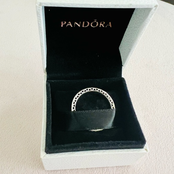 Pandora Sparkle & Hearts Ring, sterling silver. - Picture 6 of 7